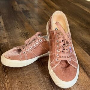 Superga velvet sneakers size 39.5